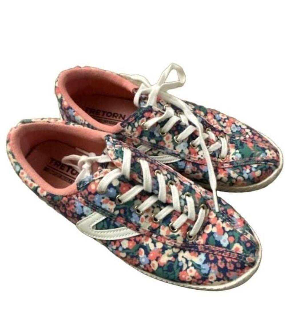 Tretorn Nylite Canvas Multi-Color Floral Sneakers Size 7